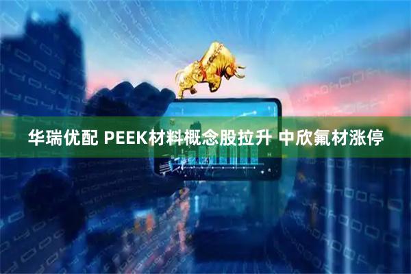 华瑞优配 PEEK材料概念股拉升 中欣氟材涨停
