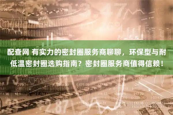 配查网 有实力的密封圈服务商聊聊，环保型与耐低温密封圈选购指南？密封圈服务商值得信赖！
